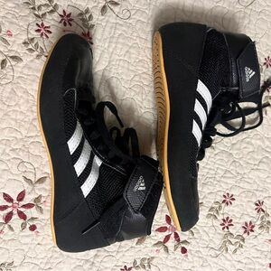 Adidas Kids Black and White Sneakers